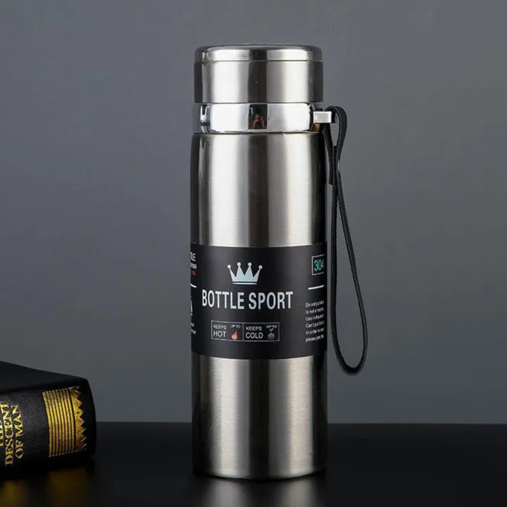 Imported 1000ml Stainless Steel Thermos Flask for Boys, Girls, and Kids | Cold & Hot Water Bottle | Perfect for Sports & Gym (1 Liter