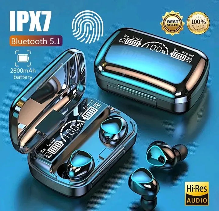 M10 &stearo Airpods TWS i12 Double Wireless tws i7sBluetooth Hand Free with Power Bank Stereo Earphones White bluetooth ear phone