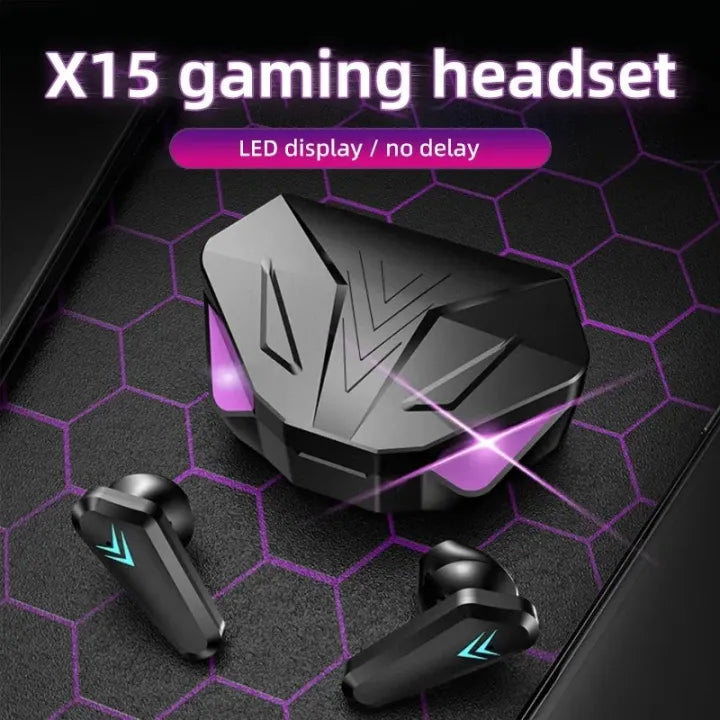 Noise Canceling Waterproof Wireless Headset with Microphone Stereo Bass Handsfree True Wireless Gamer Earbuds