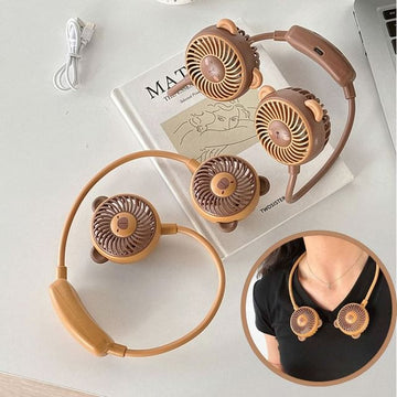 Woman use everywhere mini fan