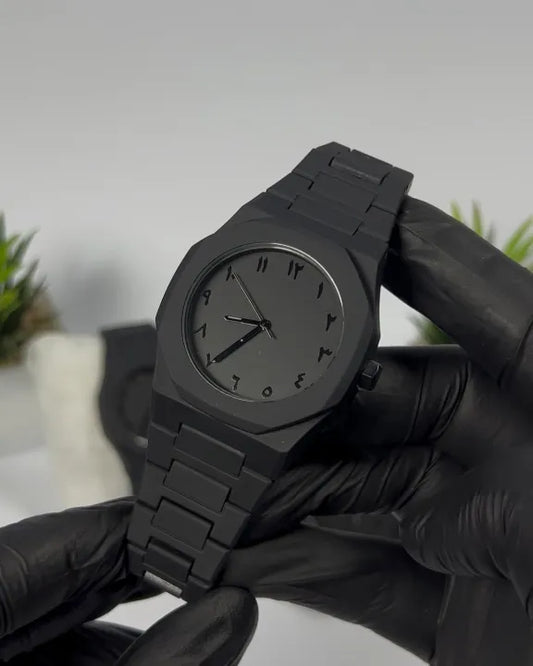 Black Arabic Aura Watch For Men Stylish Aura Watch 100% Original Watch
