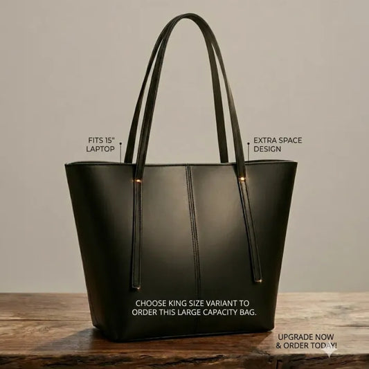 Durable Canvas/Polyester Blend Large Capacity Tote Shoulder Bag for Women - Spacious Handbag for Office & College