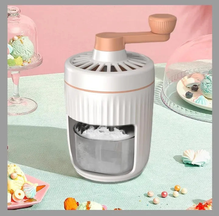 Manual Ice Crusher ice shaver Machine Gola Maker For Home Easy To Use For Ladies