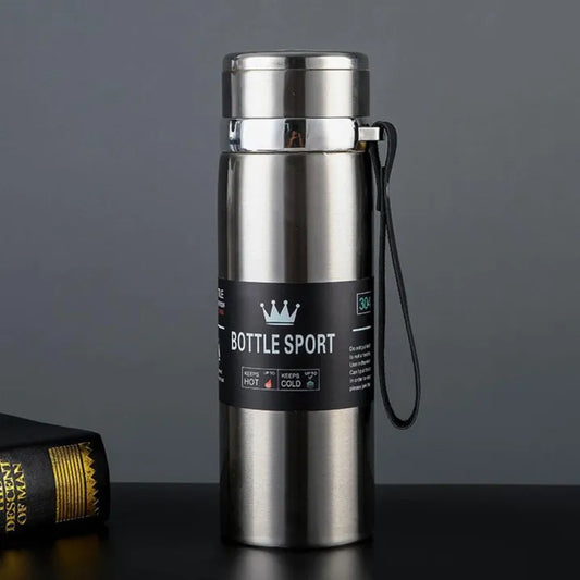 Imported 1000ml Stainless Steel Thermos Flask for Boys, Girls, and Kids | Cold & Hot Water Bottle | Perfect for Sports & Gym (1 Liter