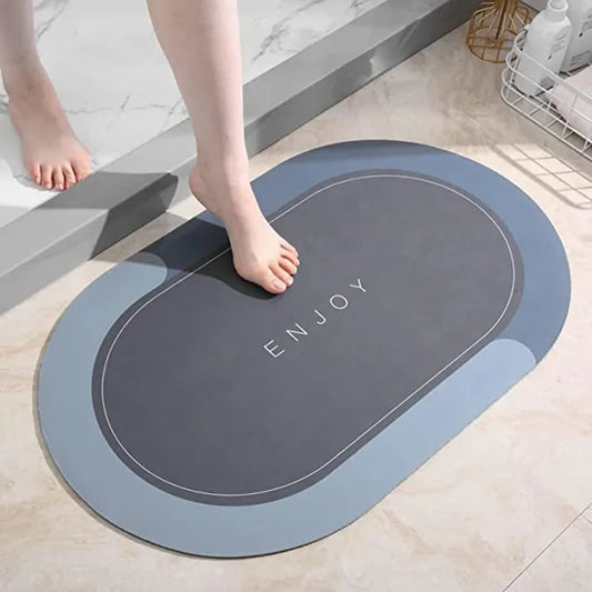 Bath Mat Water Absorbent Non-Slip, Water Absorbent Bath Carpet for Bathroom, Shower Room, Tub, Entryway, Kitchen, Sink - Random