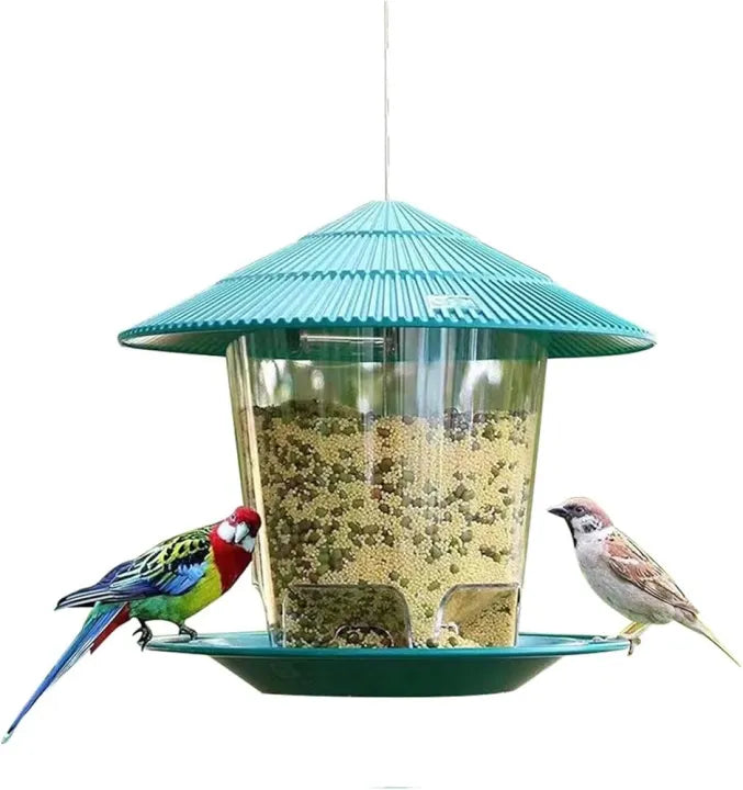 Waterproof Outdoor Wild Bird Hanging Grains Feeder, Hanging Seed Feeder For Home Garden, Cages, Terrace & Yard Decoration