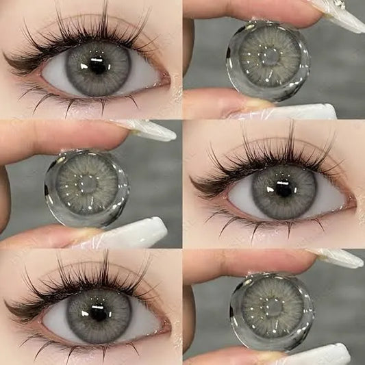 Eye contact lense eye care lense party wear lense in light grey