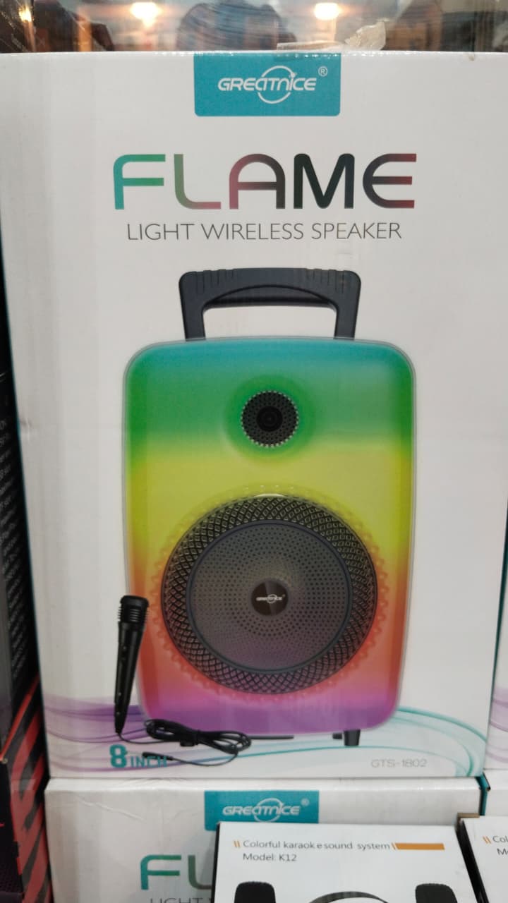 Led flame speaker