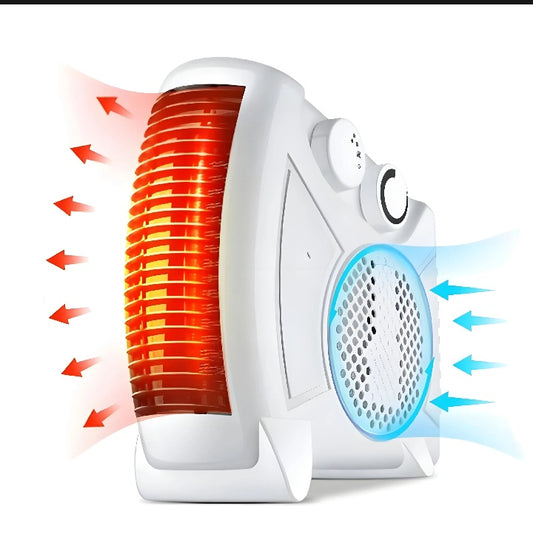 The Seco electric fan heater boasts efficient heating capabilities, making it ideal for any room